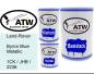 Preview: Land-Rover, Byron Blue Metallic, 1CK / JHB / 2236: 500ml Lackdose + 500ml Klarlack + 250ml Härter - Set, von ATW Autoteile West.